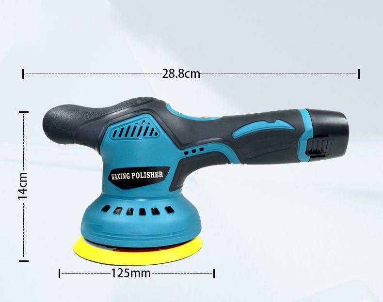 Polisseuse pour voiture, mini-polisseuse sans fil à batterie lithium, 8 vitesses, cireuse pour voiture, polisseuse pour voiture (chargeur européen) - 5