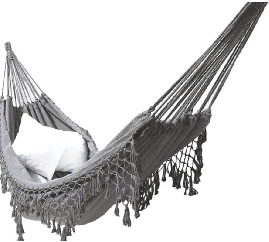 Hamac Suspendu en Coton Portable pour Jardin et Patio - Vert - 200 x Hamac Suspendu en Coton Portable pour Jardin et Patio - Vert - 200 x