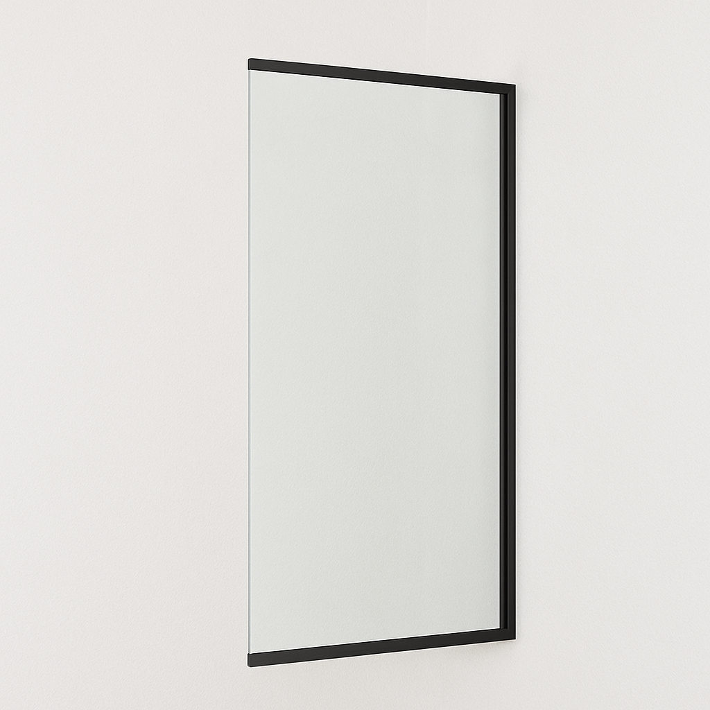 Pare-baignoire pivotant transparent noir, H.140 x l.80 cm SCHULTE, paroi de baignoire réversible, écran 5mm pliant, volet rabattable, carré 2ème choix - 2