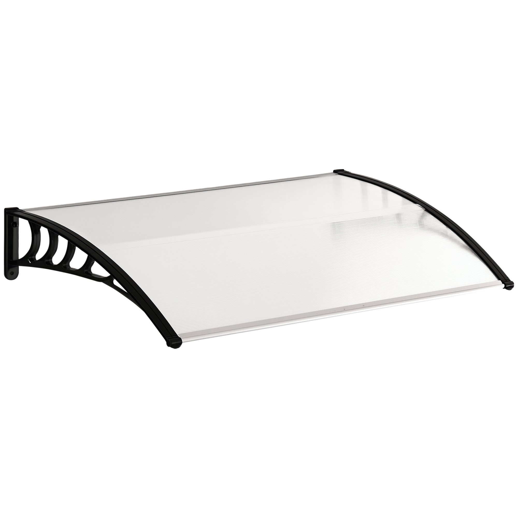 Tejadillo de protección outsunny transparente 120x90x25 cm