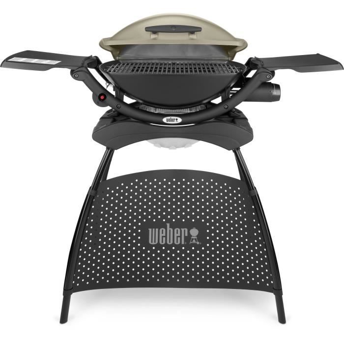 WEBER - Barbecue a gas - Supporto Q 2000 nero - 9 coperchi - Nero - 8