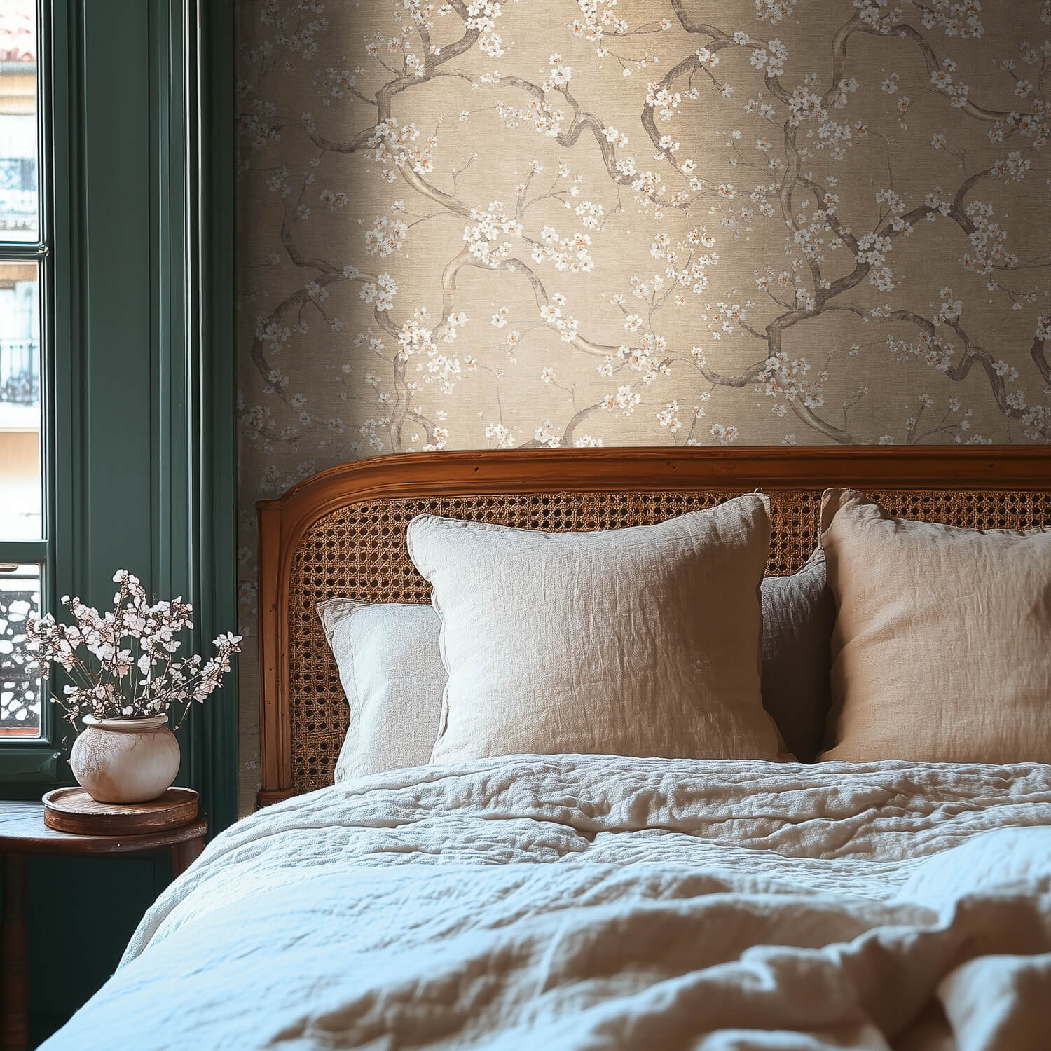 Profhome 781992-GU Papel de parede com flores texturizado fosco 5,33 m2 - 7