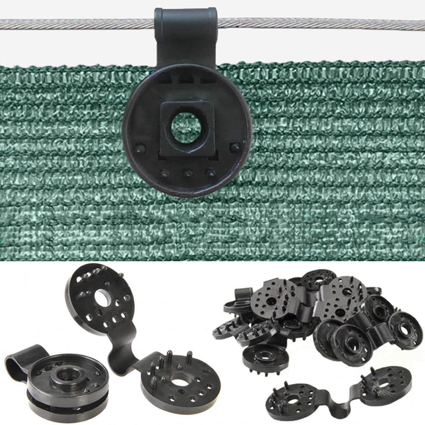 Lot de 20 clips de fixation pour brise vue - 3