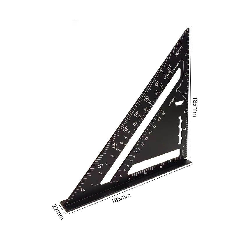 Equerre Menuisier,haute précision mesure outils, Aluminium Regle Multifonctionnels,Outils de Traçage pour charpentier, couvreur, ingénieur - 2