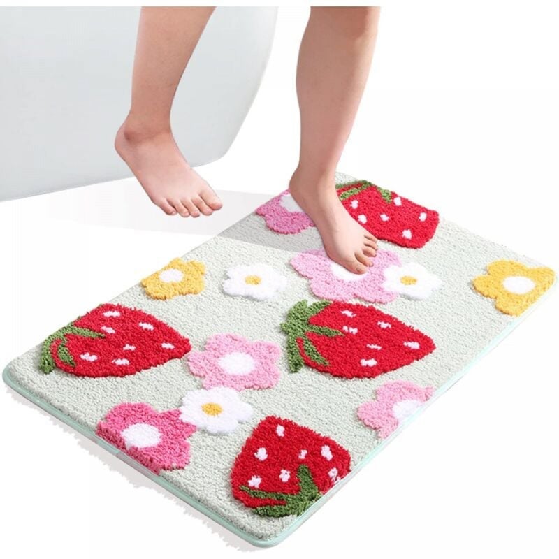 Wycieraczka antypoślizgowa - Poliester - 1 sztuka - 45x65 cm - Zielony - Antypoślizgowa i chłonna