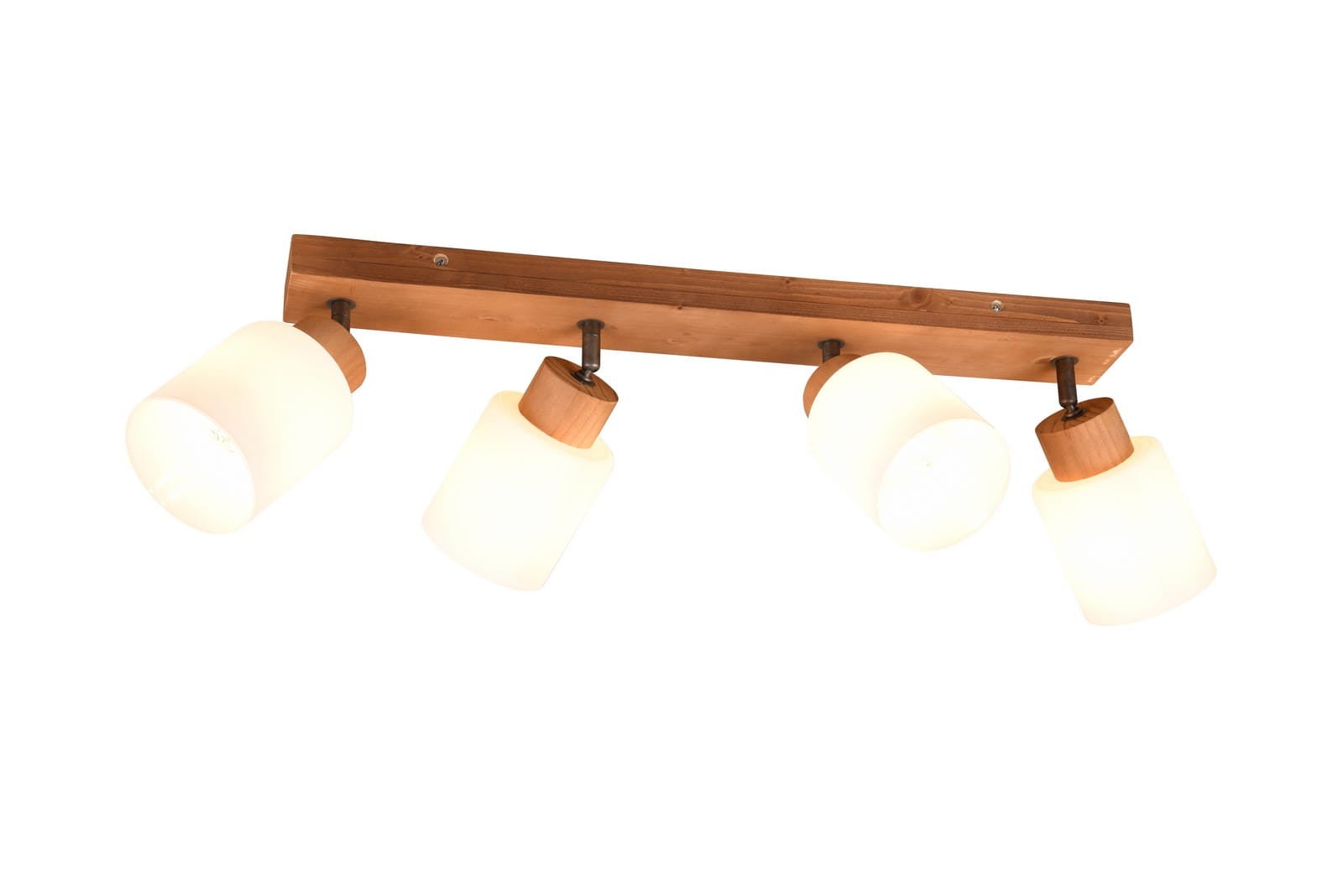 Lampa sufitowa wisząca Assam jasne drewno-biała 4xE14x25W wym: 21 x 60 x 10 cm metal RL