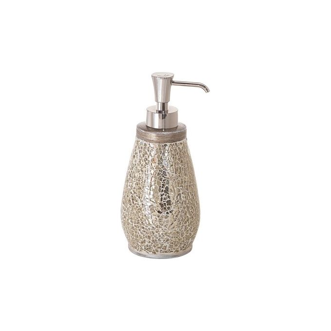 Gedy G-Lucy, Dispenser Bianco, Dosatore Sapone Bagno Realizzato in Ceramica, Misure 17,5X7,3X7,3 CM e Peso 0,308 kg, Design R&S, 2 Anni di Garanzia, Unica