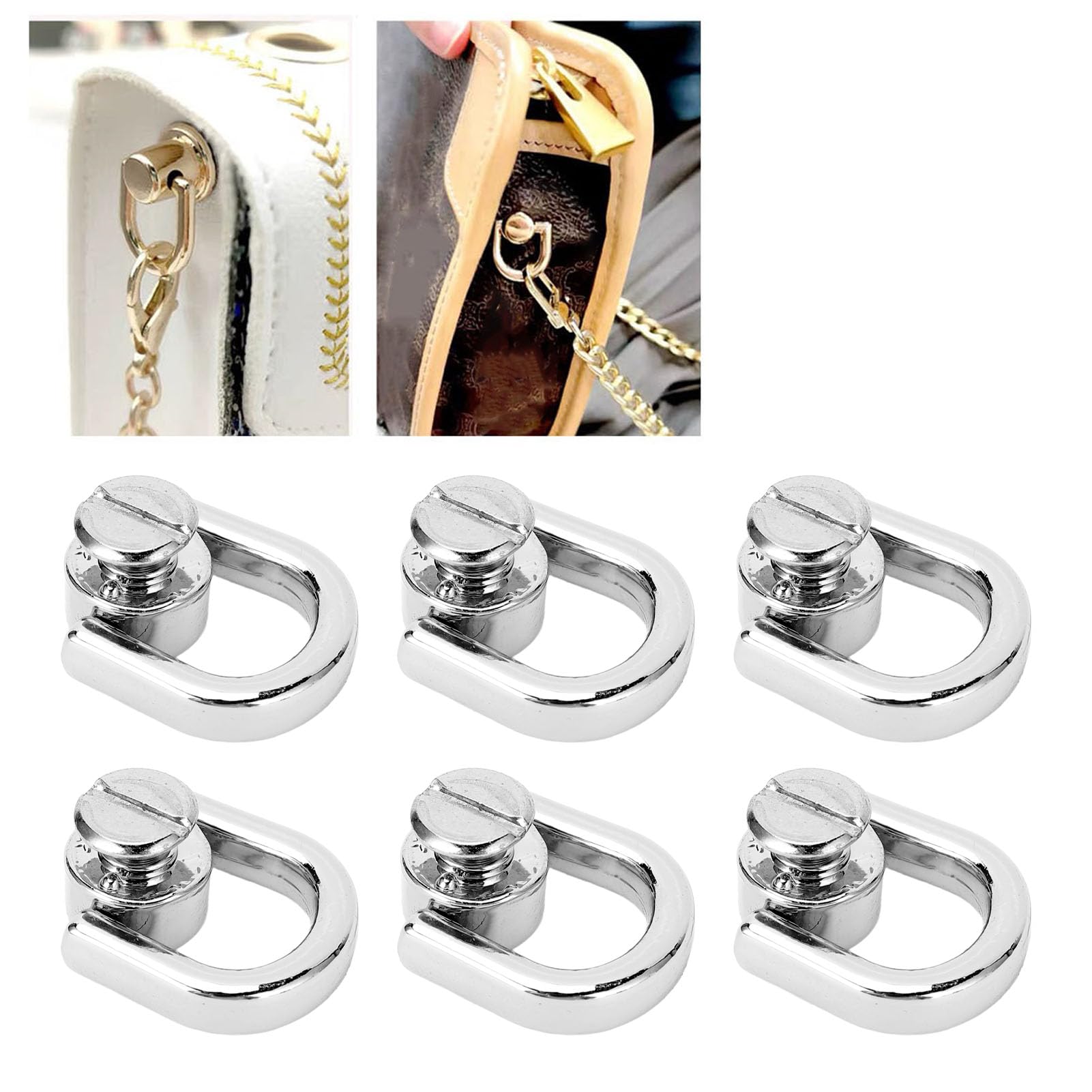 20 pezzi Rivetto artigianale in pelle, 8 mm rivetto per viti in metallo da con pull