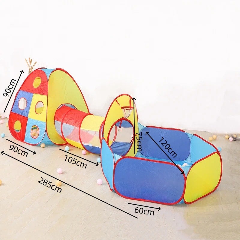 Jouet Motricité Intérieur Extérieur Tunnel De Jeu, 180 Cm, En Tissu Polyester, Durable, Pliable, Pour Tunnel Pliable 180cm