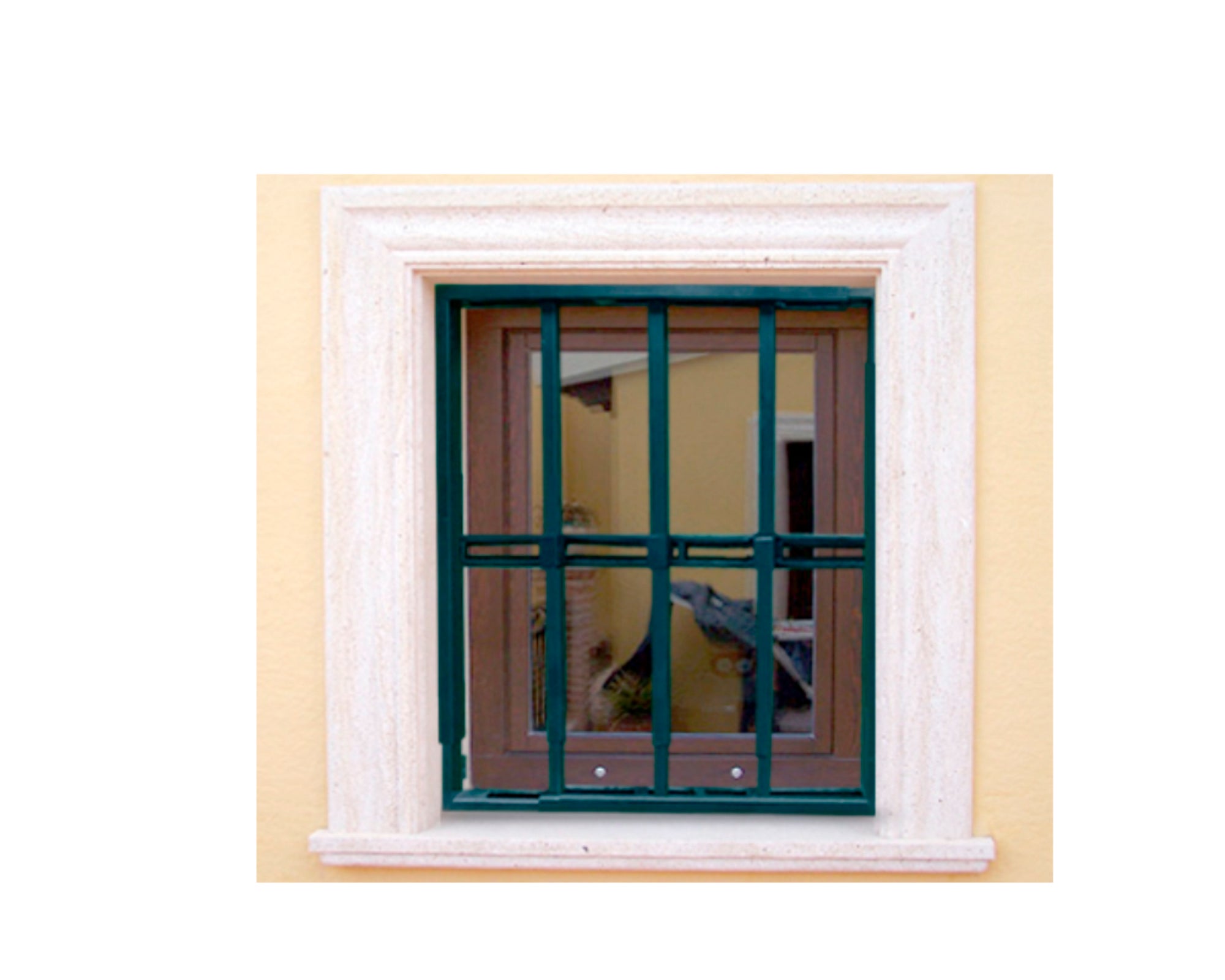 Grade para janelas antirroubo ajustável (largura e altura) de 55x55 cm a 100x100 cm preta - 4