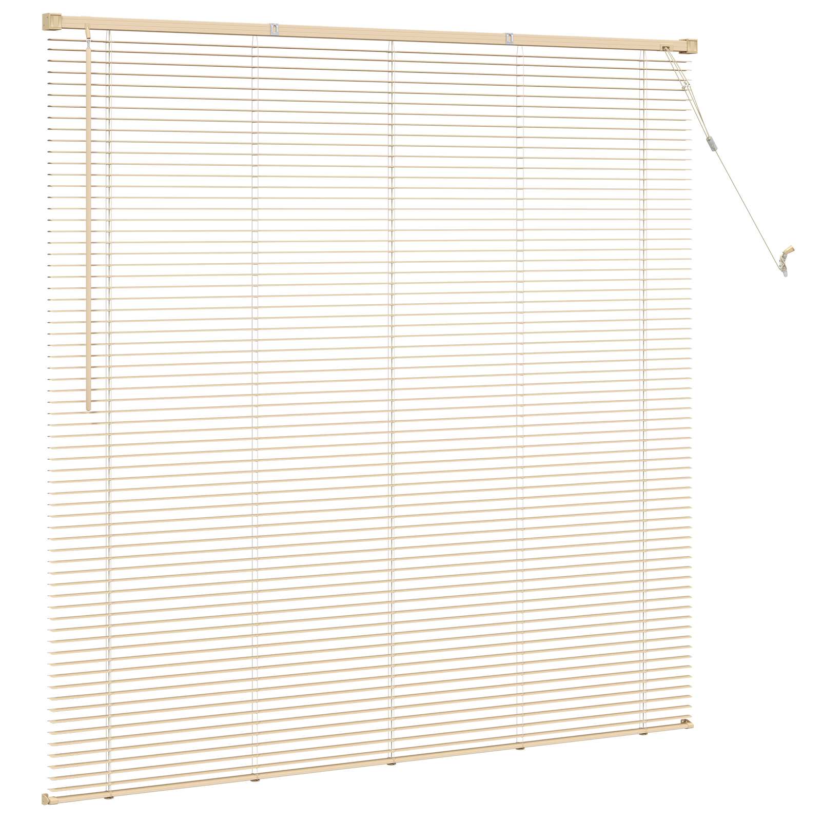 Persiana veneziana marrom-clara com estampa, 150 x 160 cm, PVC - 5