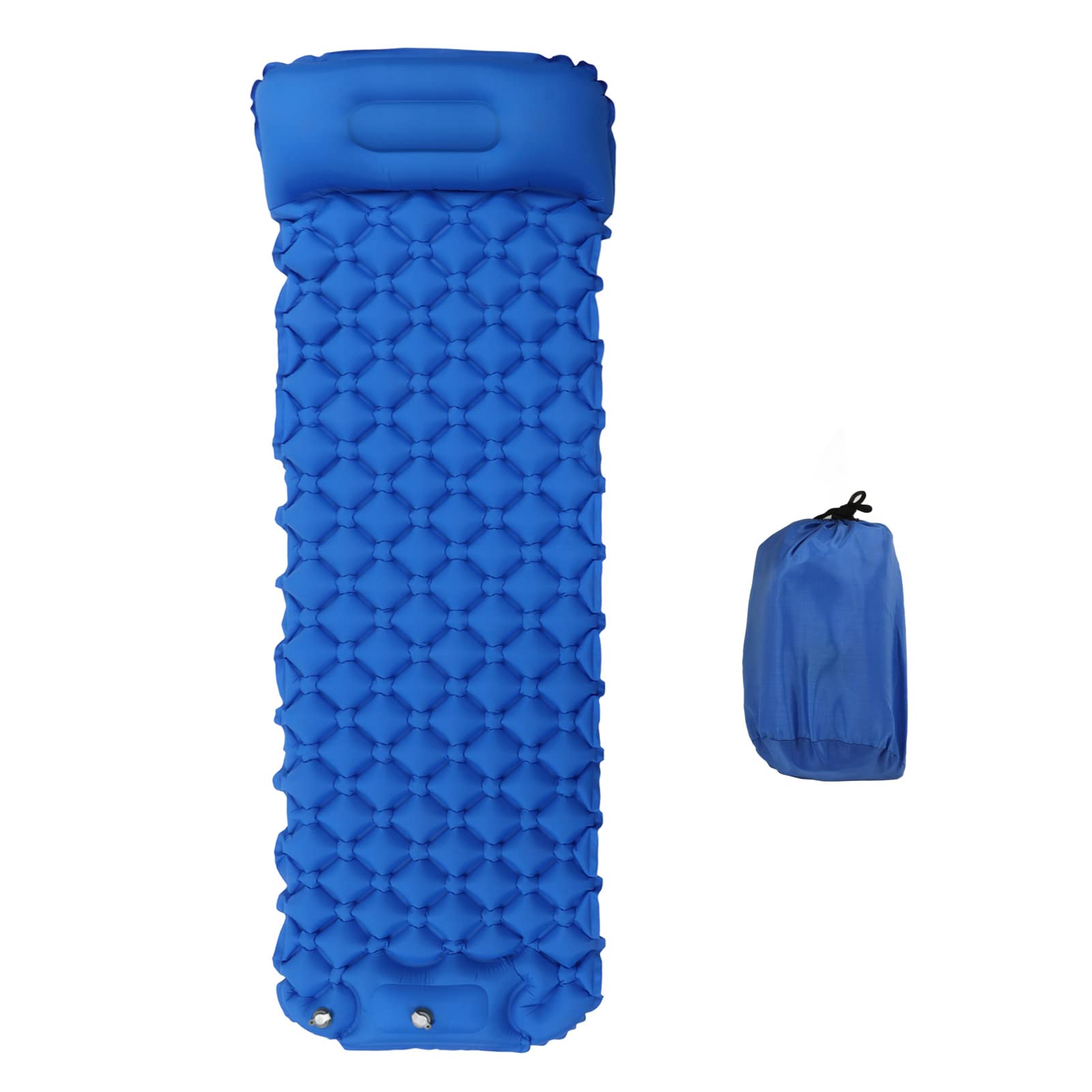 Tapis De Sieste Ultra-Léger Enfant – Matelas Pliable Étanché 146×58×2 Cm Avec Oreiller – Idéal Camping, Randonnée, Maternelle, Maison – Rose/Bleu