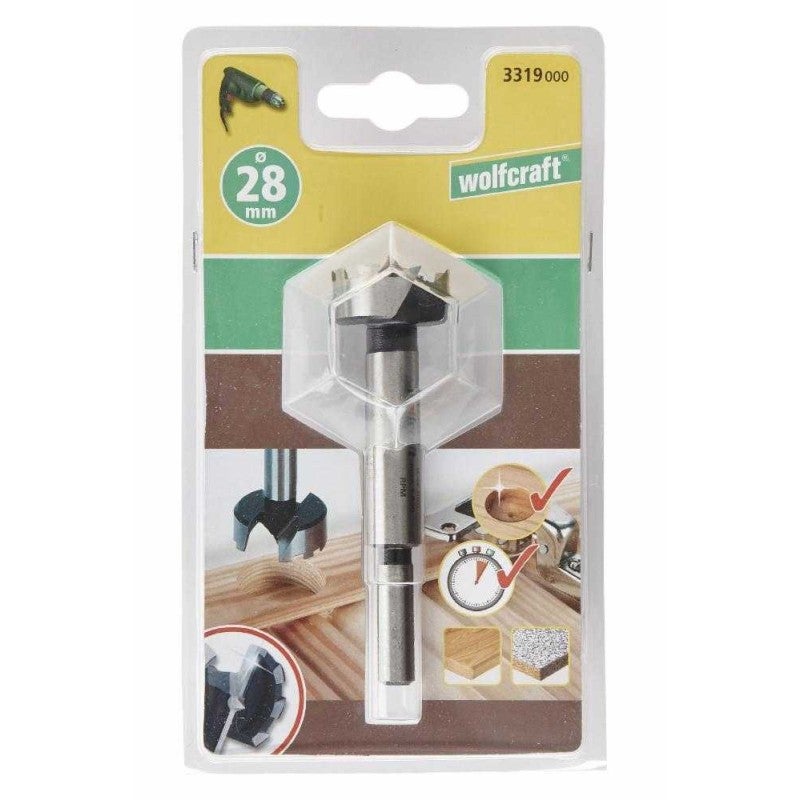 Wolfcraft 3319000 Foret Forstner 28 mm Longueur totale 90 mm tige cylindrique 1 pc(s) - 2
