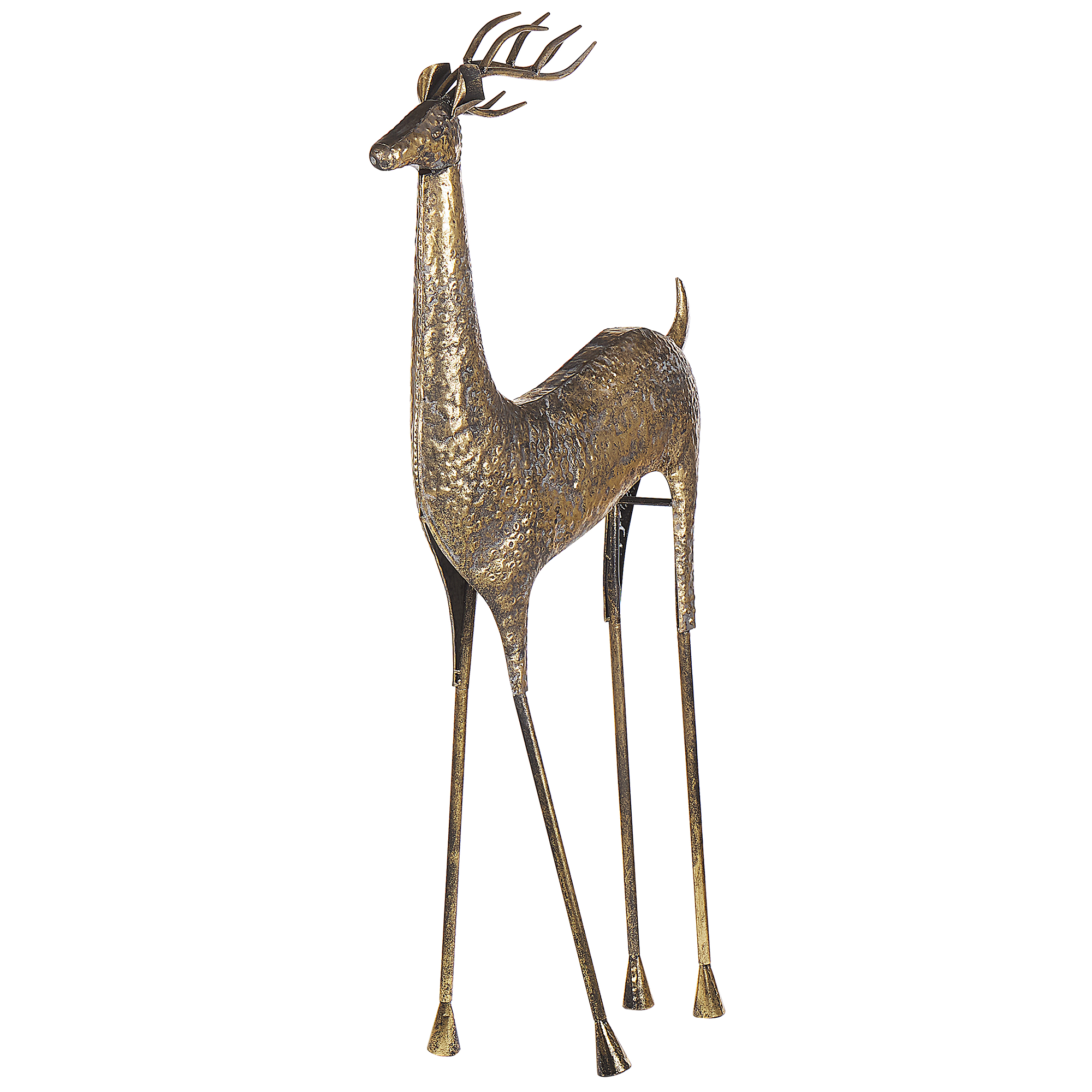 Decorațiune de Crăciun pentru podea PELLO Ren 126 cm Auriu