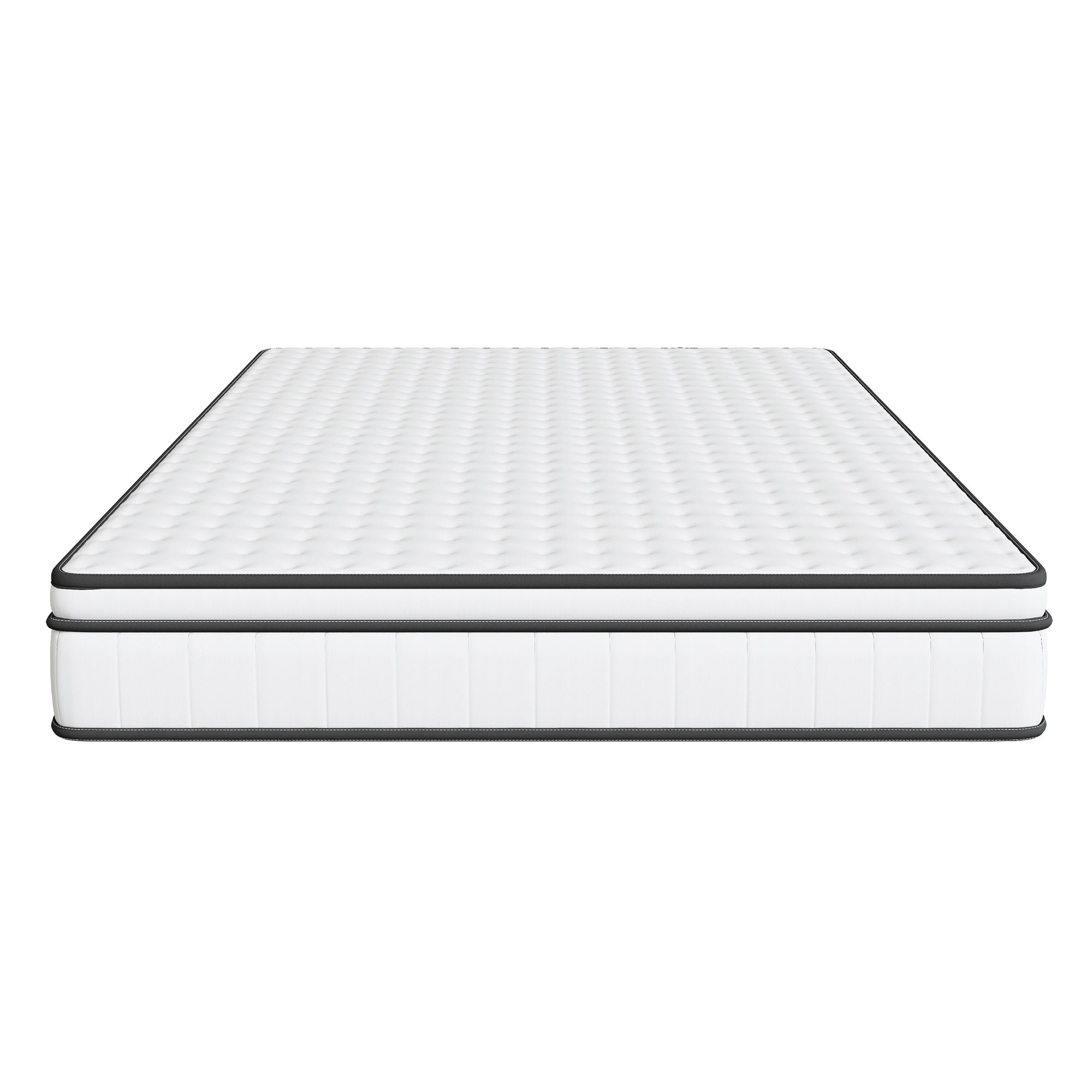 Matelas 140 x 190 cm, hauteur 25 cm, Matelas à ressorts, ressorts ensachés 7 zones, avec tissu doux, dureté H2, maille 3D, respirant - 2