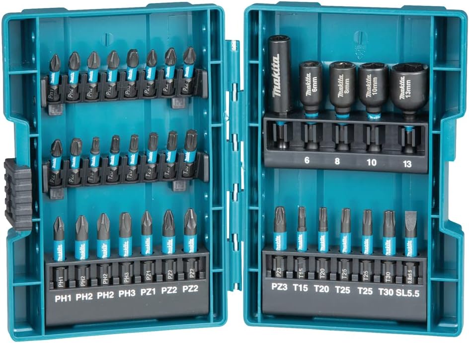 Zestaw bitów udarowych do twarzy Makita IMPACT BLACK – 35 sztuk
