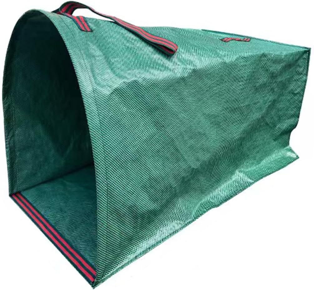 Worek na śmieci ogrodowe, czarno-zielony, 59*56*43 cm, 1 sztuka, 150 l, polipropylenowy worek na liście, odpowiedni do stajni, trawników, liści i żywo