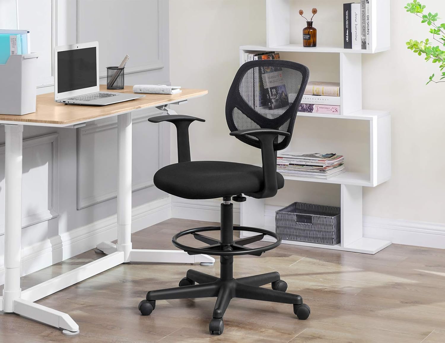 Sedia da ufficio ergonomica con supporto lombare 3D, altezza