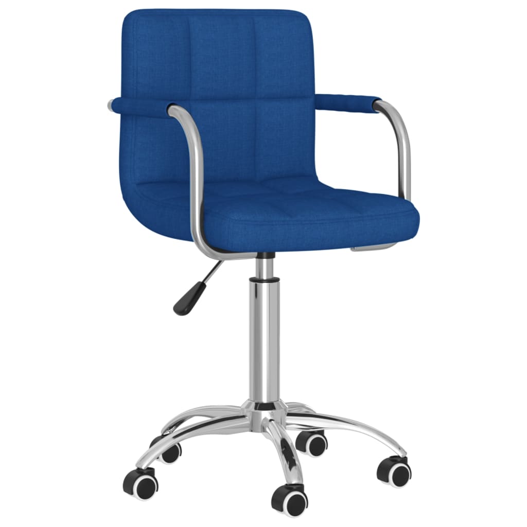 Sedia Ufficio Ergonomica Poltrona Girevole Braccioli Reclinabili, Altezza Regolabile da Scrivania, Imbottita cm 48x96 Blu | Leroy Merlin