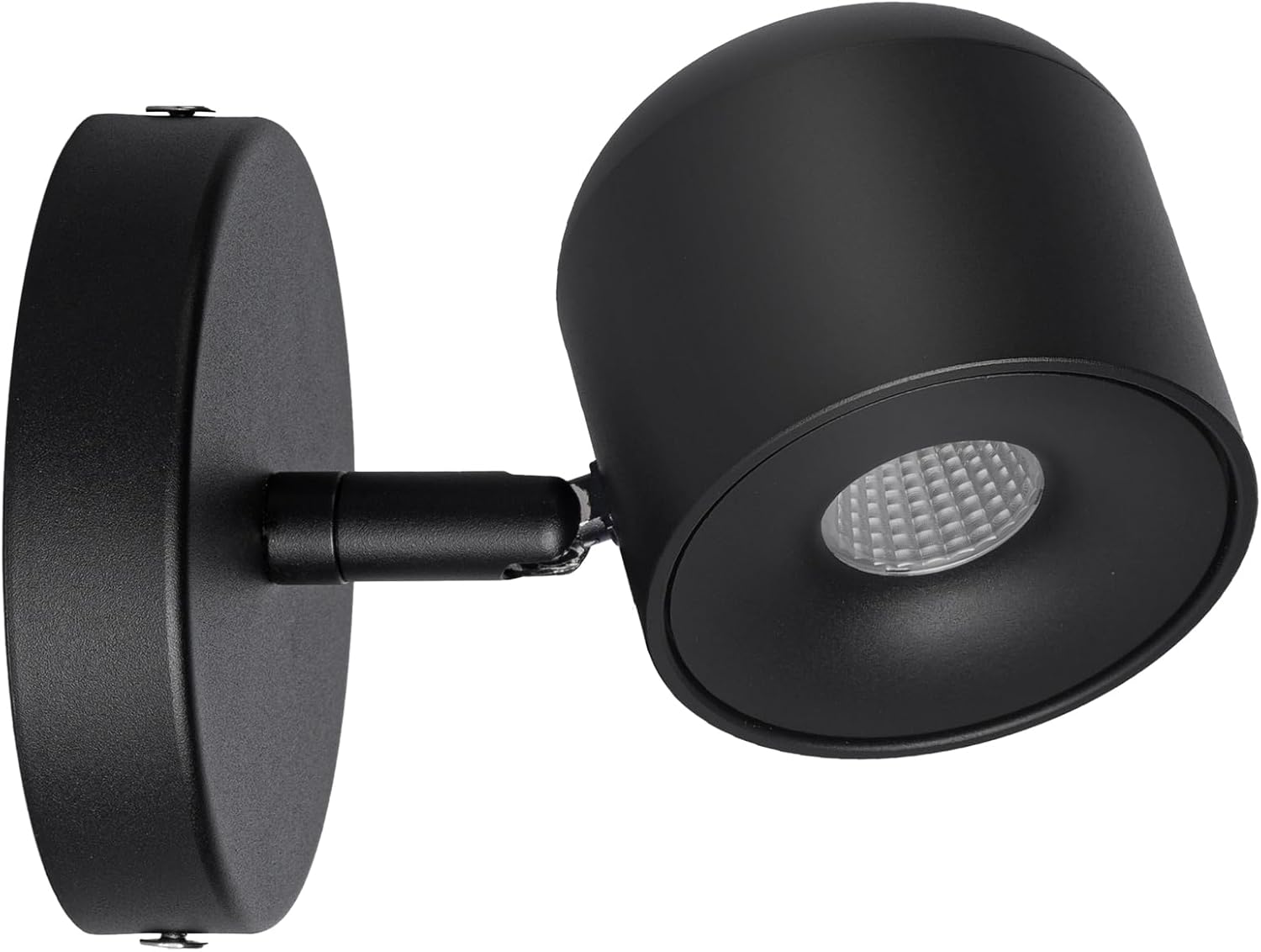 Lampa ścienna LED, ściemnialna lampa ścienna przy łóżku, lampka do czytania, ciepłe światło, 3000K, 7W (czarna)