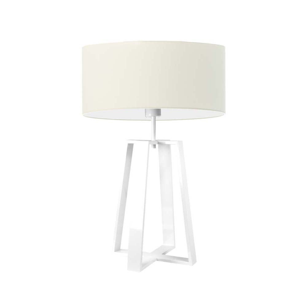 Lampka nocna na biurko lampa biurkowa LED z abażurem walec 40cm WENIS