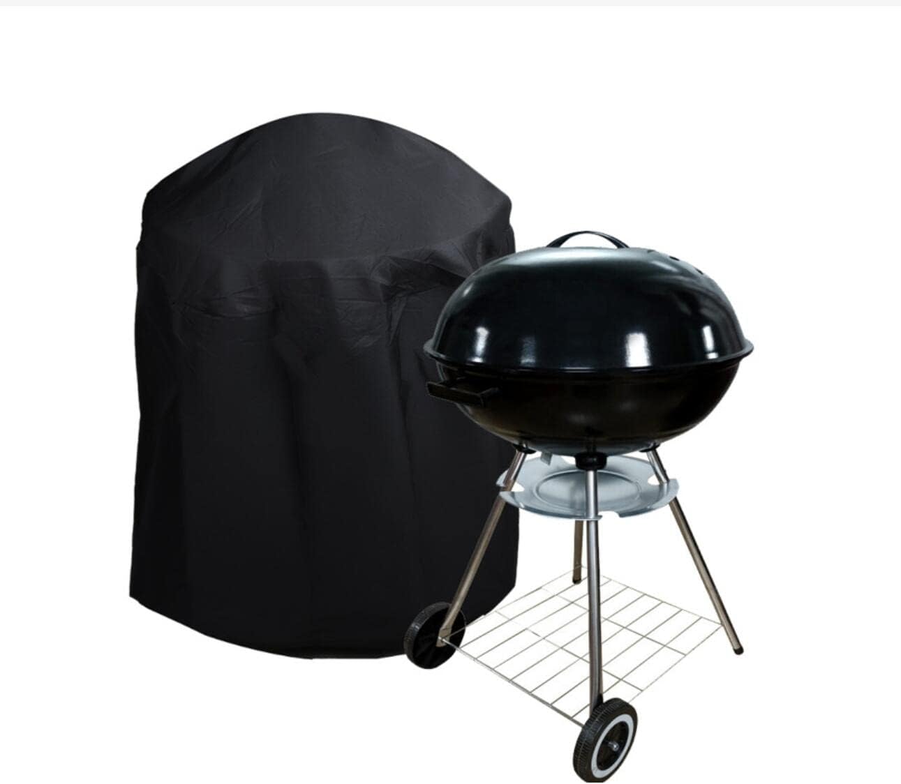 Wodoodporny, wiatroszczelny, odporny na promieniowanie UV i rozdarcia pokrowiec Oxford na grilla, okrągły, 27,5 x 27,5 cm