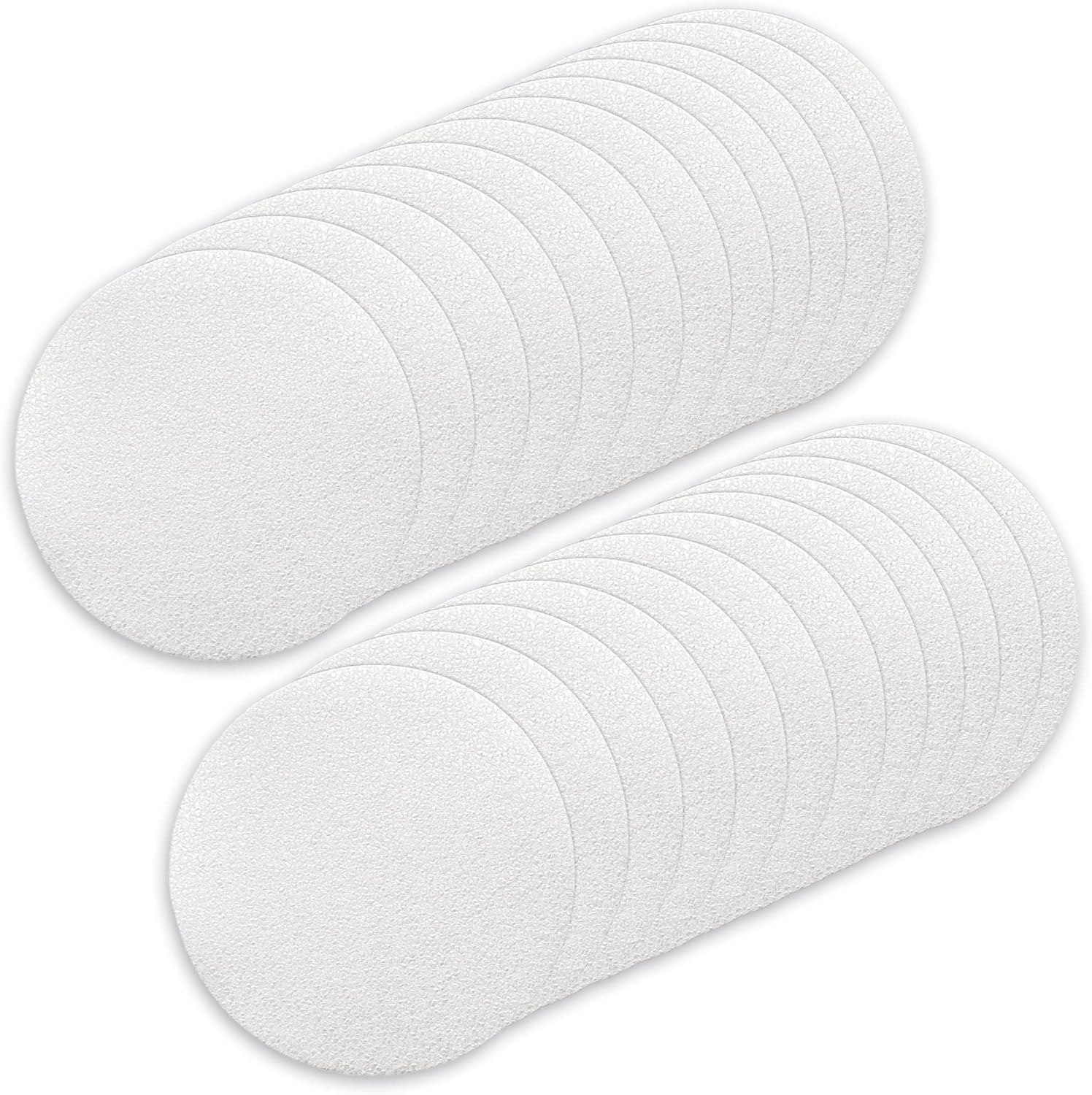 Zestaw 24 przelotek antypoślizgowych do prysznica i wanny, przezroczystych, samoprzylepnych, łatwych do usunięcia.