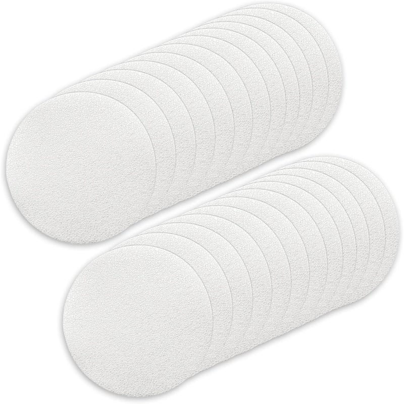 Zestaw 24 przelotek antypoślizgowych do prysznica i wanny, przezroczystych, samoprzylepnych, łatwych do usunięcia.