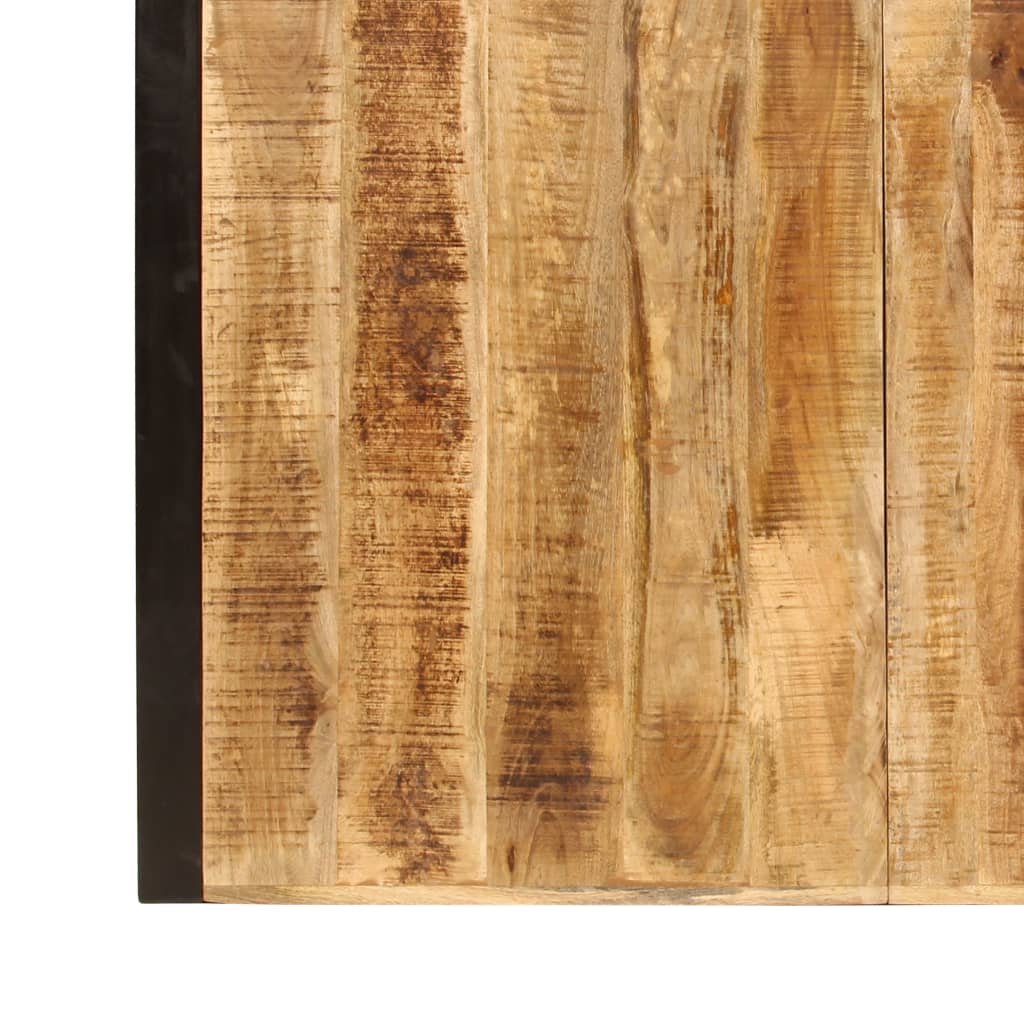 Table à manger de jardin rectangulaire en Bois Marron - 5