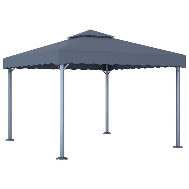 Gazebo da Giardino | Gazebo da Esterno 300x300 cm Antracite Alluminio CFW22039