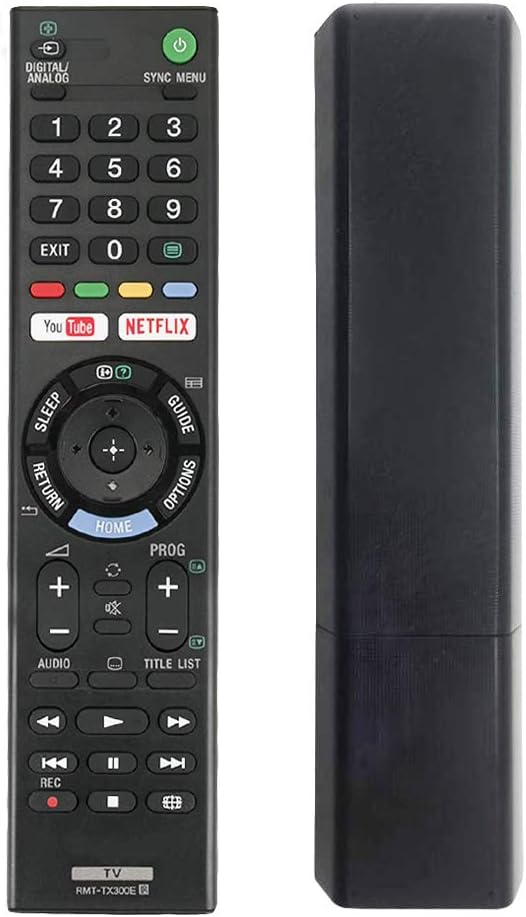 Zamienny pilot Sony Bravia RMT-TX300E do telewizora Sony, odpowiedni jako uniwersalny pilot Sony do telewizorów Sony Bravia