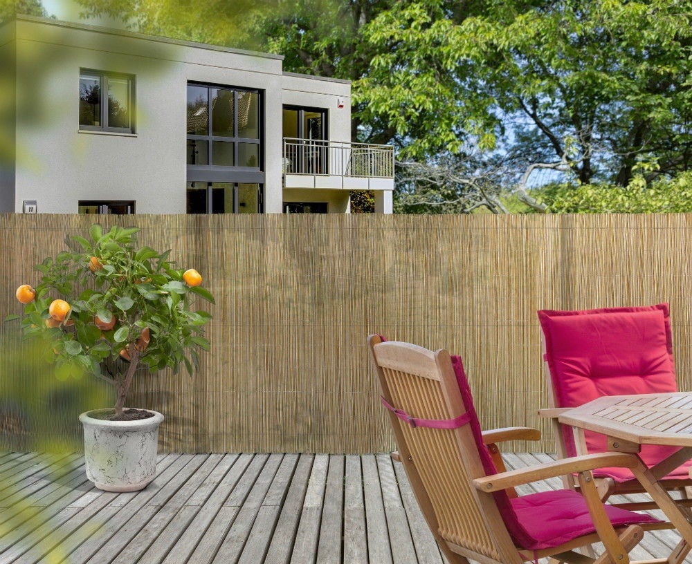 Canisse d'osier synthétique Fency Wick - Vert - 1 x 3 m - Occultation 90 % - 4