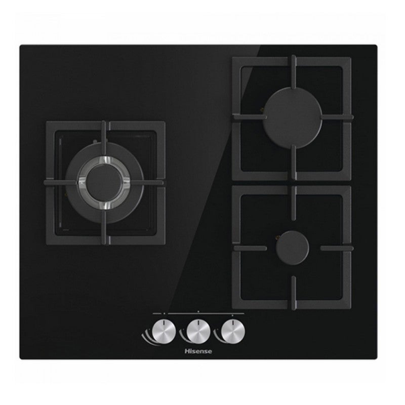 Hisense Negro Placa Gas Gg633b 3F Cristal - Imagen 5