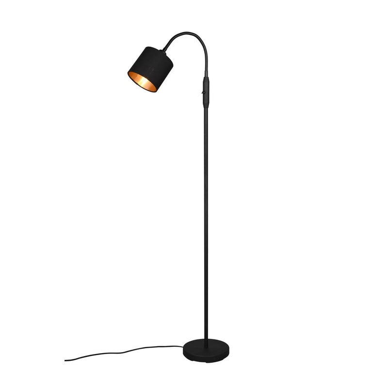 Lampa podłogowa minimalistyczna TOMMY złoto-czarna 1xE14x40W metal wym:130x20x20cm IP20 RL