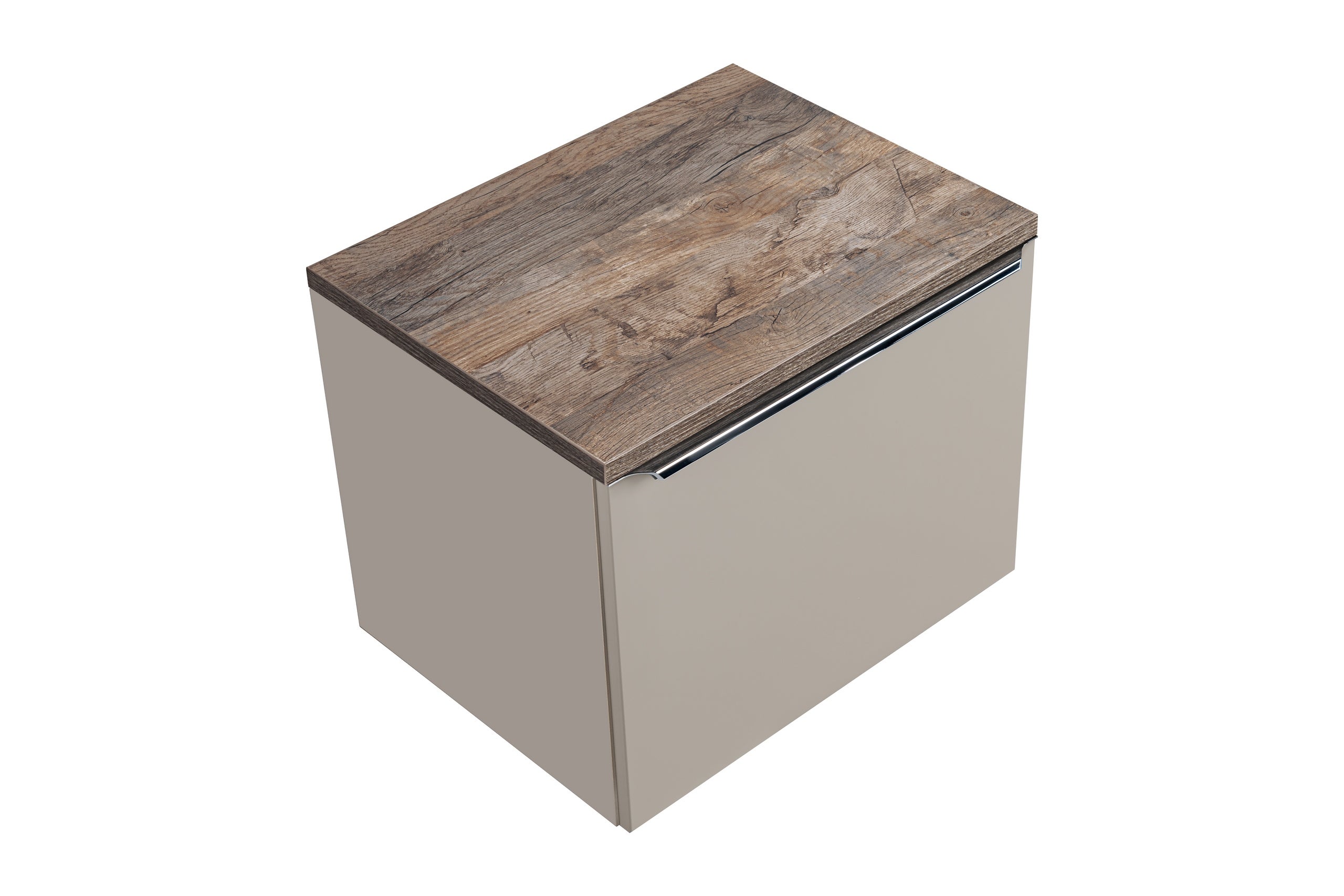 Szafka łazienkowa SANTA FE 60 cm taupe z blatem dąb Santa Fe pod umywalkę - 4