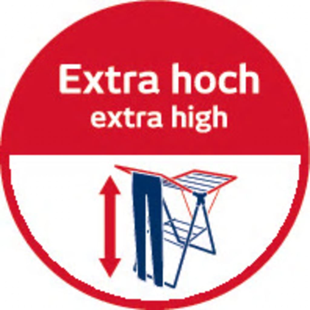 Leifheit étendoir à linge Classic 250 Flex 81409, séchoir à linge stable avec 25m d'étendage, hauteur réglable, blanc - 7