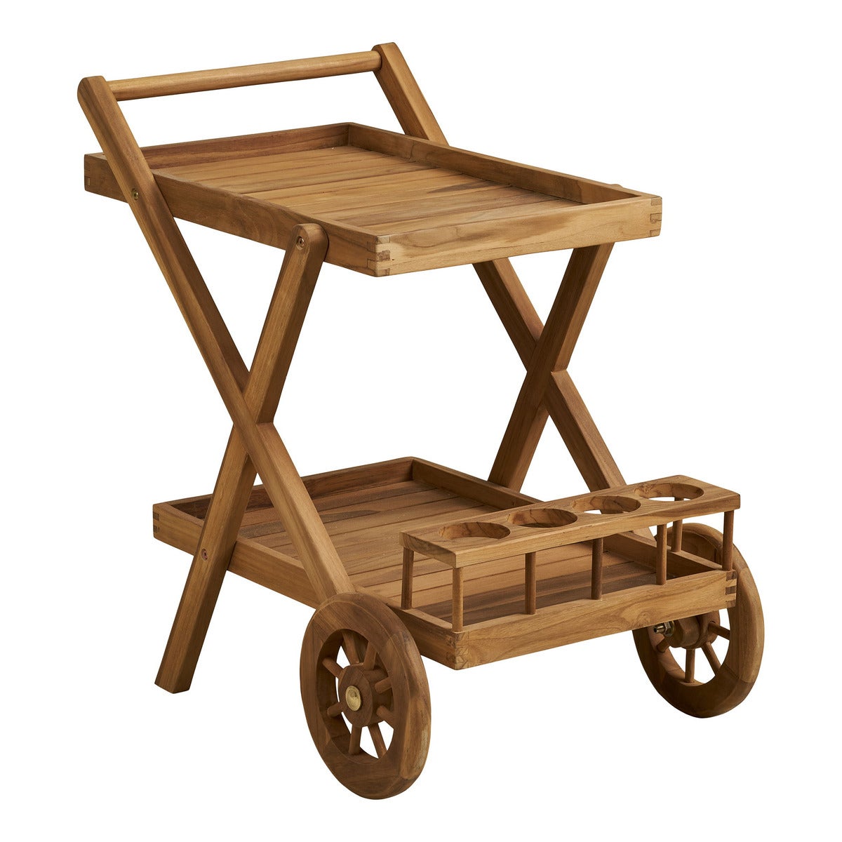 Carrito pasaku,madera,marrón,kendra home