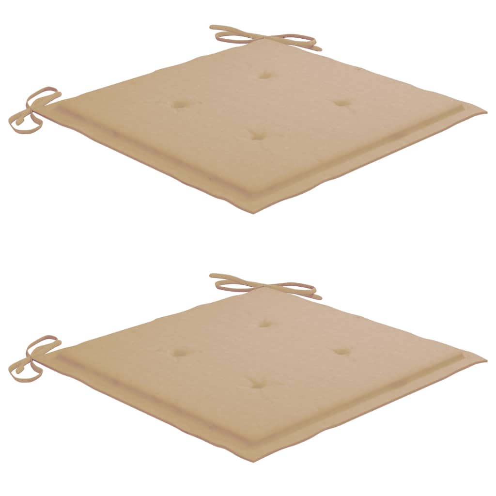 Chaise de jardin pliable avec coussin en Bois Marron - 6