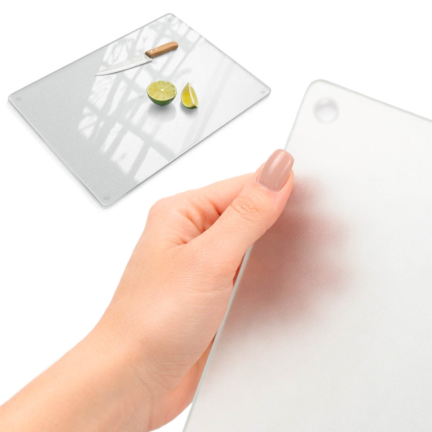 Artprintcave  Tabla Para Cortar Y Servir Rectangular En Vidrio Esmerilado 80×52 Cm – Carne , Leroy Merlin