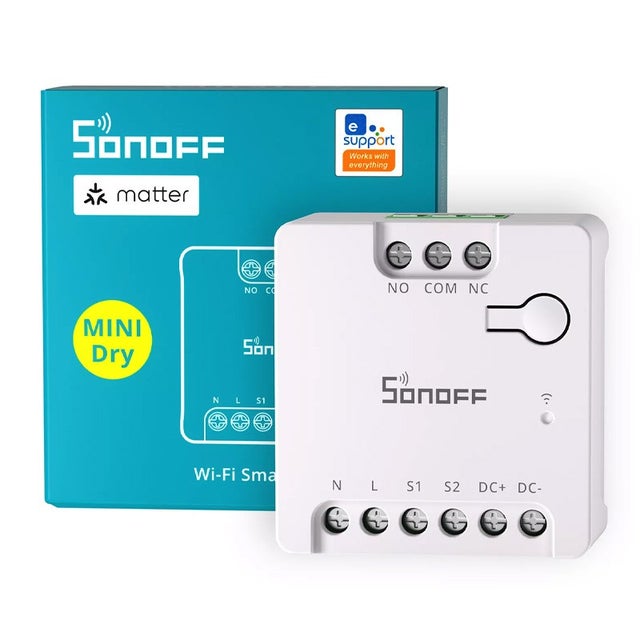SONOFF MINI D dry Interruttore a Contatto Pulito Smart Wi-Fi Matter zigbee comando caldaia motori cancelli