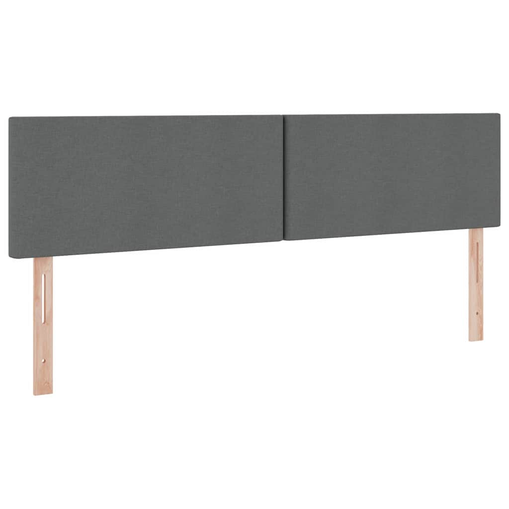 Lit avec rangement et matelas Gris foncé 160 x 200 cm Velours - 9