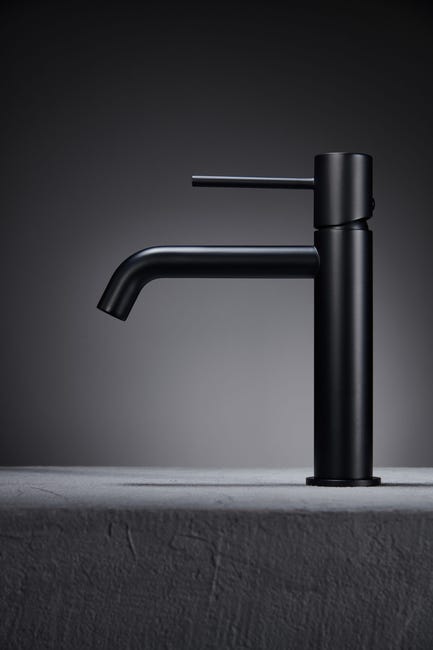 Grifo de lavabo MONZA negro mate Leroy Merlin