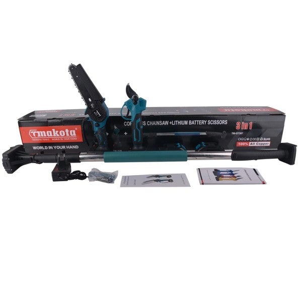 Motosega A Batteria 21V 4000mAh - 800W Senza Spazzole, Per Potatura E Giardinaggio - Foto 3