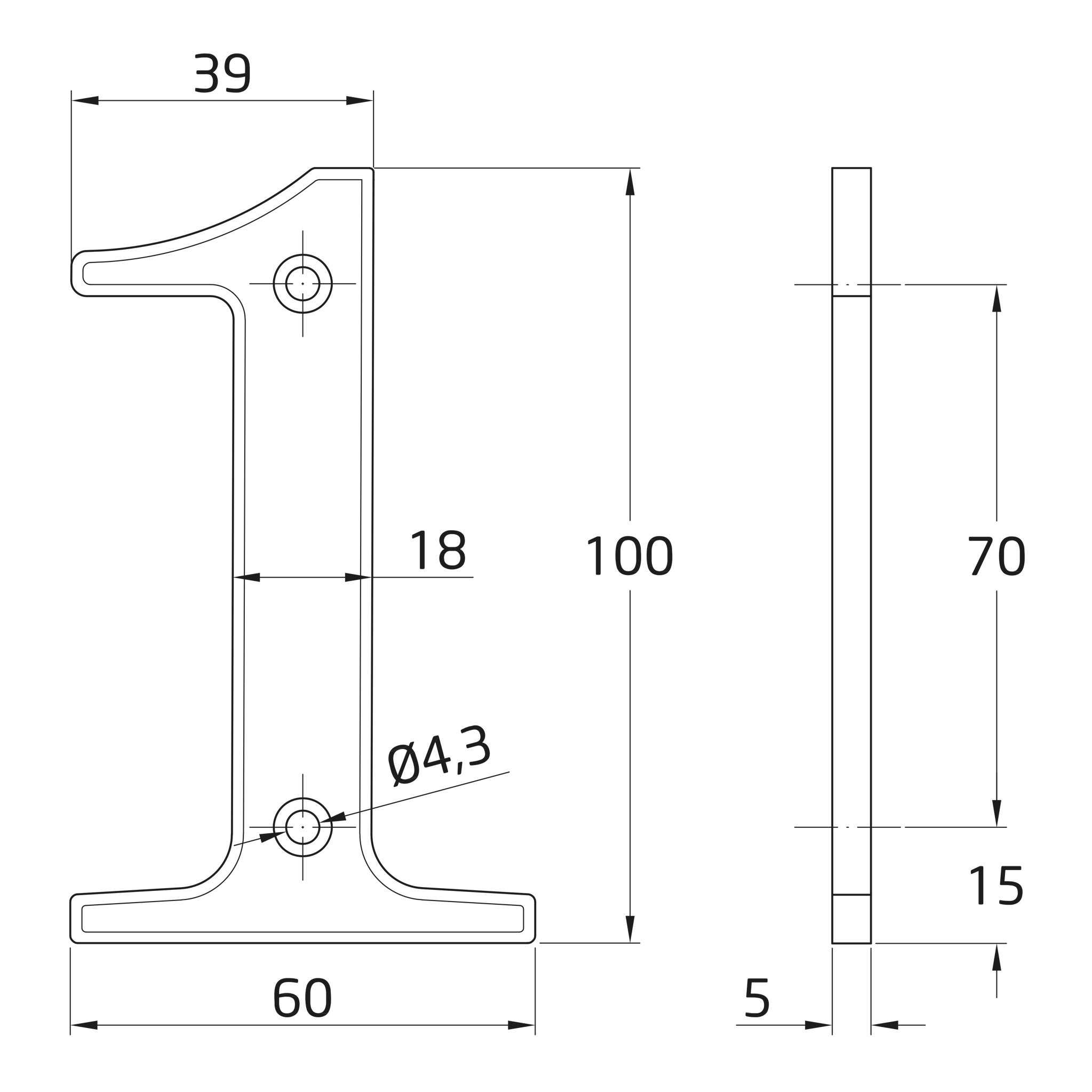 Numero 1 -m.4 laton 10cm. display - 6