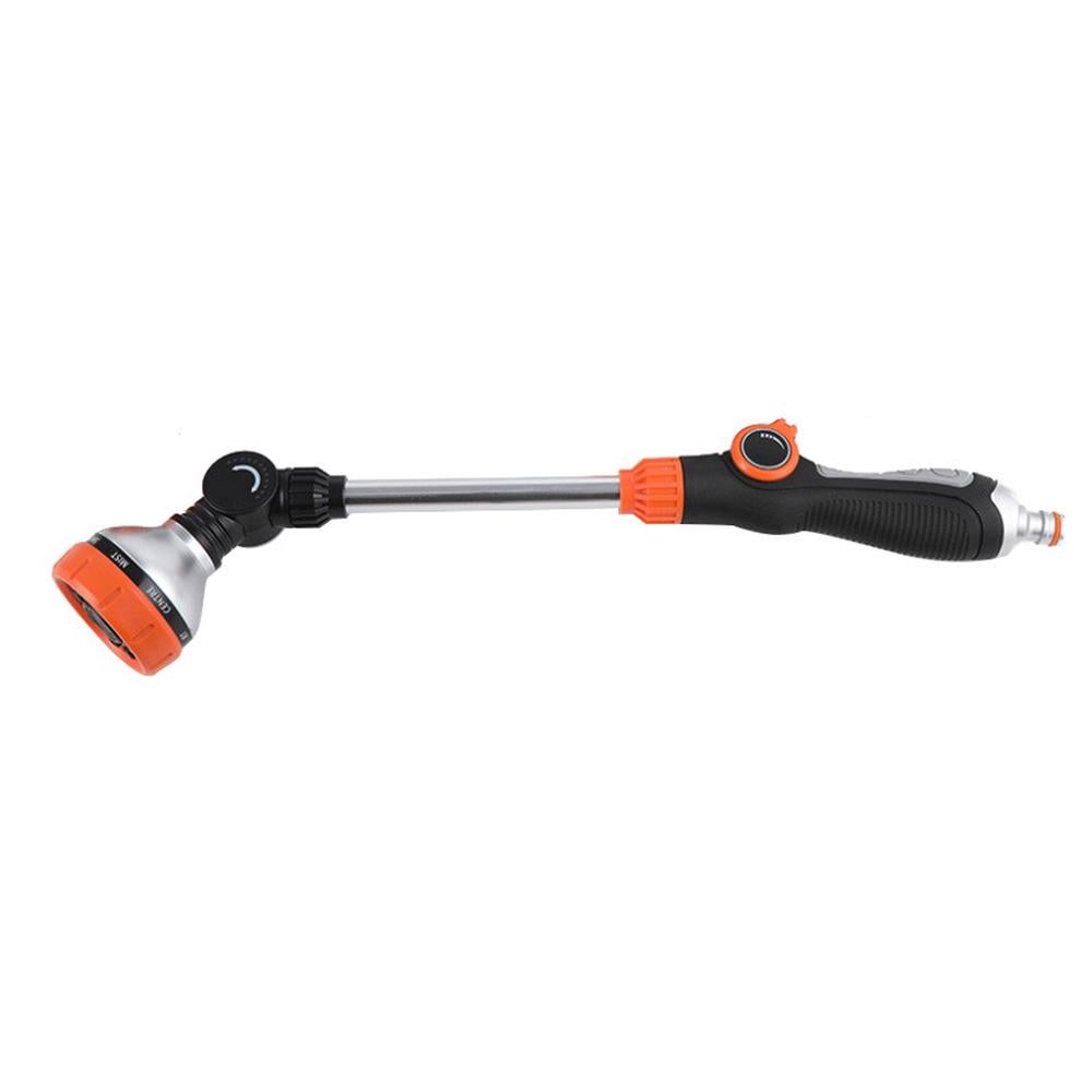 Lance Flexible Multi-Positions VENTEO - Pistolet D'Arrosage 8 Modes - Variation Puissance - Embout Universel