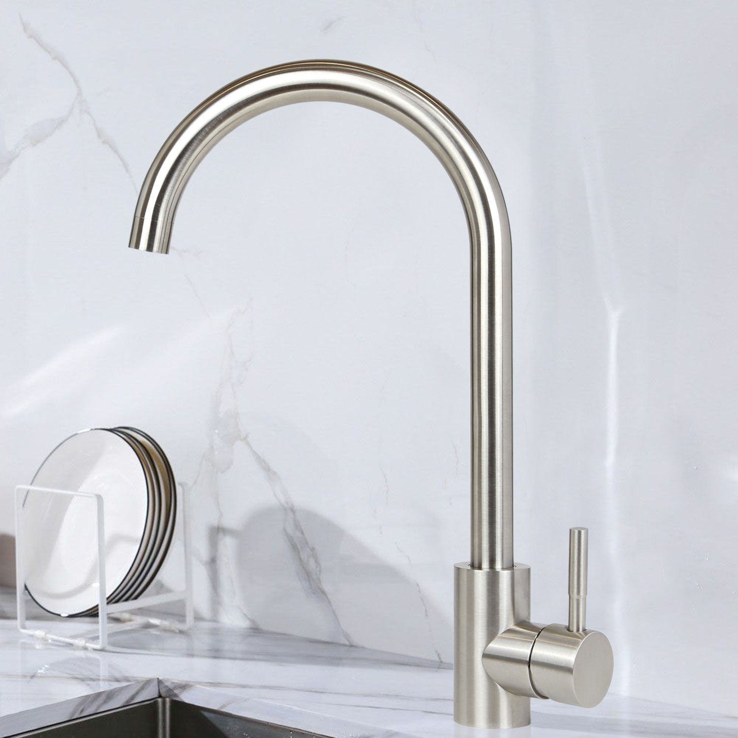 Miscelatore per Lavabo 3 Fori Bora Nero Opaco