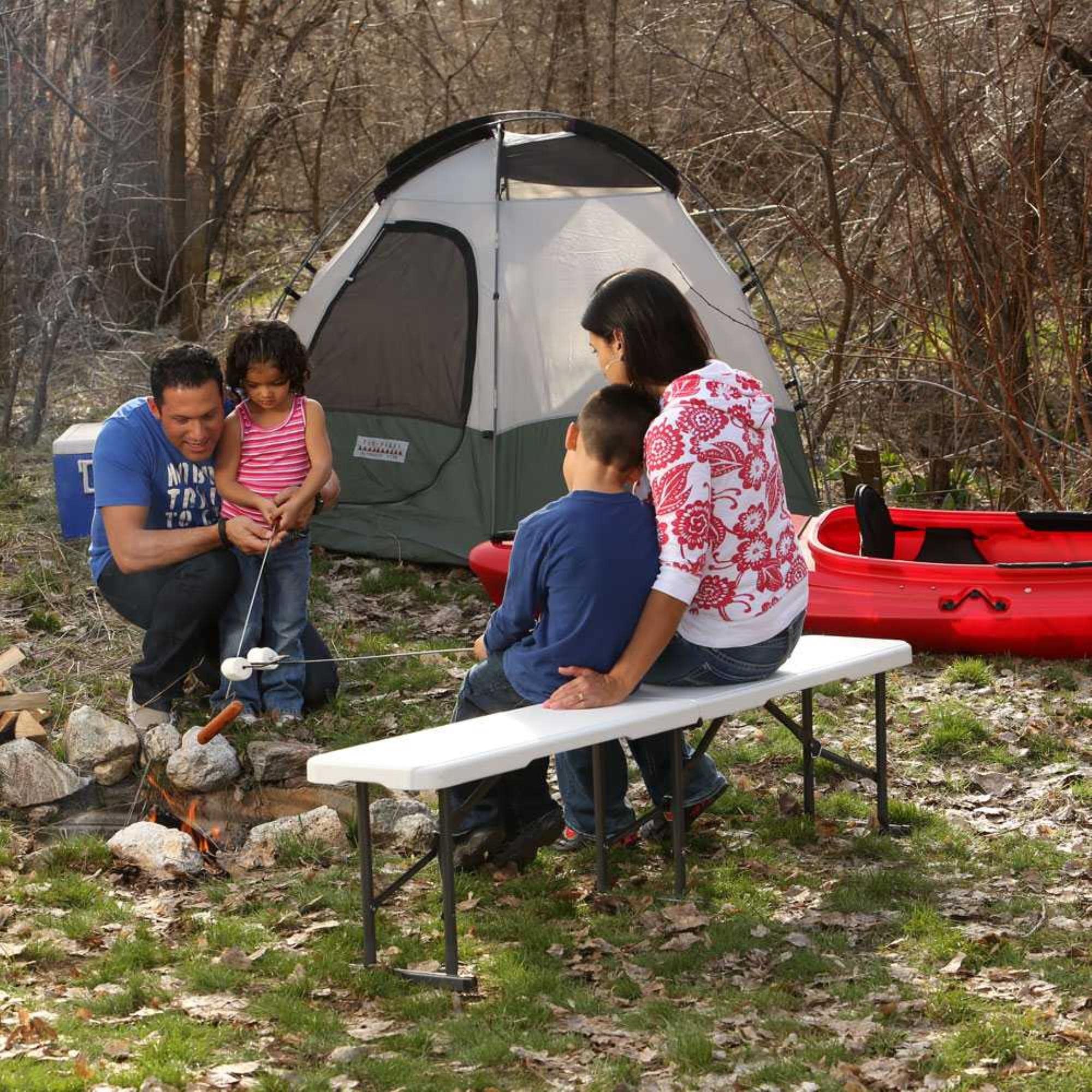 Banco plegable ultrarresistente 454 kg Lifetime 183x29x42 cm uv100 - 8