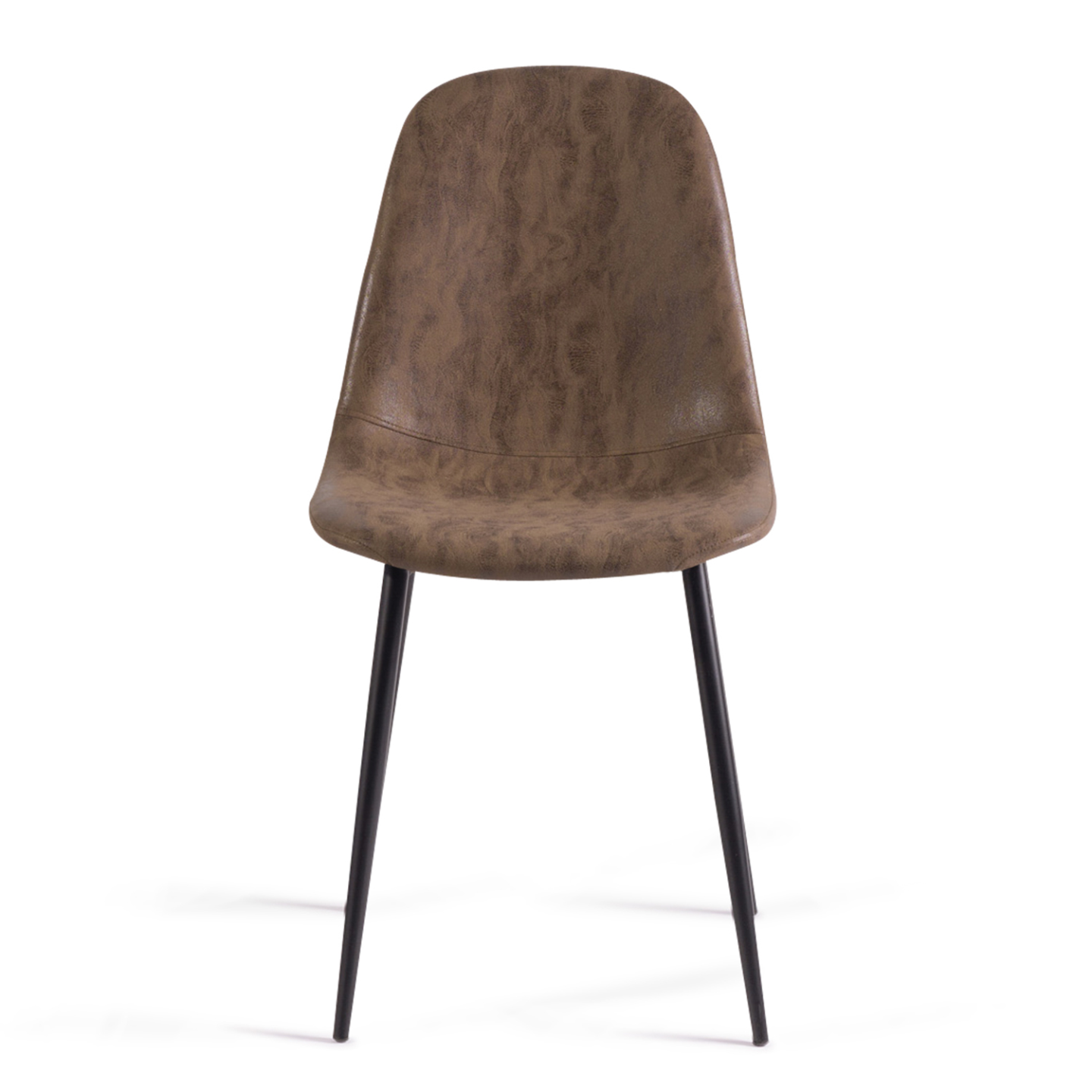 Lot de 6 chaises vintage DALI marron pour salle à manger - 3