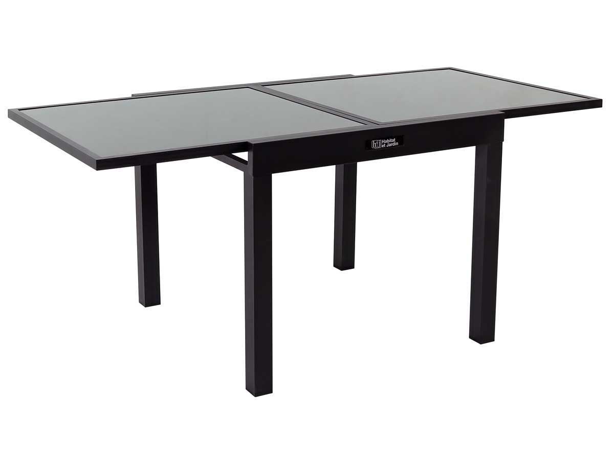 Table de jardin aluminium extensible "Porto 8" - Phoenix - Noir | Leroy