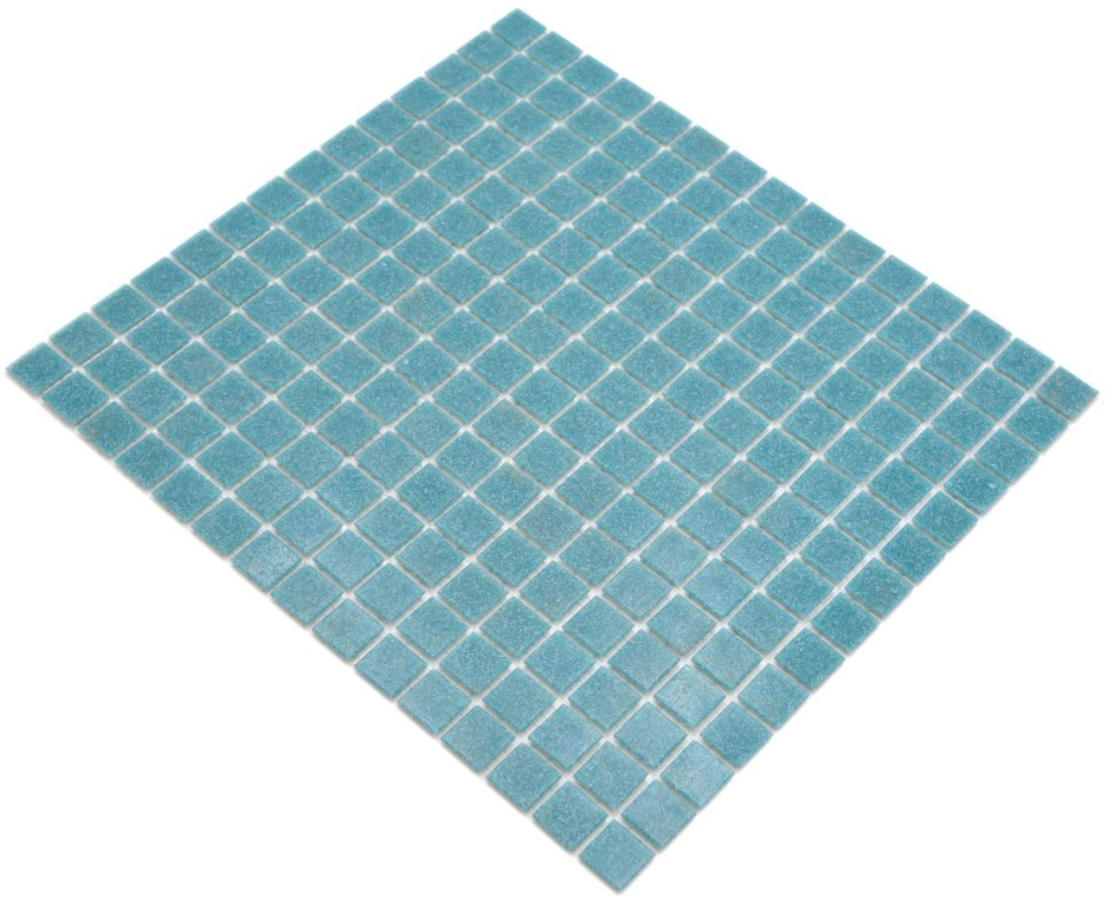 Mosaïque De Verre Vert Turquoise - Tapis De 327x302 Mm Pour Salle De Bain, Douche, Crédence